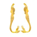 Vintage zinc alloy mermaid pendant charms for DIY jewelry making and bookmarks - Antique Gold