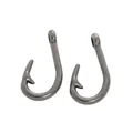 Antique zinc alloy fish hook pendants with gunmetal finish for DIY jewelry making - Gun Black