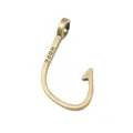 Vintage bronze fish hook pendant featuring a decorative HOPE engraving and top hanging loop - Antique Bronze