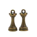 Antike Bronze-Schach-Turm-Anhänger aus Legierung für DIY-Schmuck und Schlüsselanhänger - Antikbronze