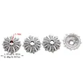 Calottes à perles rétro en alliage motif tournesol pour bijoux DIY de 1,07cm - Style Motif Tournesol (02)