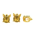 Vintage goldene Wecker-Perlen für DIY-Armbänder und Halsketten mit Zahlen-Gravur - Antikgold
