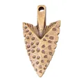 Colgante de punta de flecha de aleación de zinc bronce vintage para joyería DIY - Bronce Antiguo