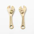 Retro bronze alloy wrench pendants for DIY jewelry making and craft accessories - Antique Bronze