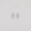 Coppia di connettori a maglia d'ancora in lega d'argento vintage per accessori gioielli DIY - Argento Antico