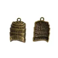 Vintage bronze ruler charms in measuring tape shape for DIY jewelry making and crafts - Antique Bronze