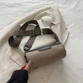 Borsa a cilindro kaki in pelle scamosciata con tracolla etnica vintage - Cachi