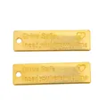 Drive Safe I need you here with me gegraveerde gouden legering DIY sleutelhanger labels - Goud
