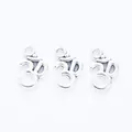 Drei Vintage-Om-Symbol-Anhänger aus Zinklegierung in Altsilber für DIY-Schmuck - Antiksilber