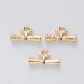 Three gold scroll diploma pendants for DIY graduation jewelry featuring Graduate engraving - KC Gold