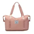 Große rosa Reisetasche für Damen mit breiten Griffen und separatem Trocken-Nass-Fach - Rosa