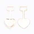 Vintage LOVE schep hangers van zinklegering in roségoud voor DIY sieraden maken - KC Goud