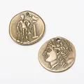 Vintage bronze zinc alloy pendants featuring Greek mythological figures for DIY jewelry - Antique Bronze