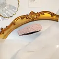 Schattige zachte roze pluche BB-haarclip voor dames met een gebreide textuur - druppel / Roze Waterdruppel