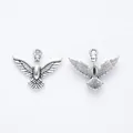 Antique silver eagle bird charms in vintage zinc alloy for DIY jewelry making accessories - Antique Silver