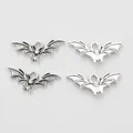 Antique silver bat pendant charm in vintage zinc alloy for DIY jewelry making - Antique Silver