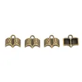 Vintage bronze zinc alloy book charms set for DIY jewelry making and crafting projects - Antique Bronze