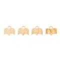 Vintage gold zinc alloy open book pendants for DIY jewelry making with hanging loops - KC Gold