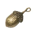 Vintage bronze acorn pendant in hollow 3D zinc alloy for DIY jewelry making accessories - Antique Bronze