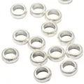 Retro 7mm silver zinc alloy beads for DIY jewelry making and bracelet accessories - 7*7 / Antique Silver