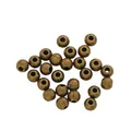 DIY retro bronze zinc alloy 4mm spacer beads with small holes for jewelry making - 4mm / Antique Bronze