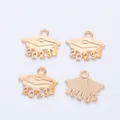 Golden 2023 graduation cap charms made of alloy for DIY jewelry and souvenir making - 2024 / KC Gold