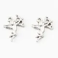 Vintage-Silber-Zinklegierung Cupid Engel Anhänger für DIY Schmuckherstellung Zubehör - Antiksilber