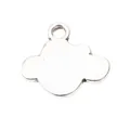 Vintage Silber Wolke Anhänger aus Zinklegierung für DIY Schmuckherstellung Zubehör - Antiksilber