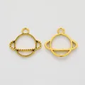 Antike goldene Planetenanhänger aus Legierung für DIY-Schmuck und Planetenketten - Altgold