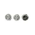 Vintage Löwenkopf-Perlen in antikem Silber für DIY-Schmuck und Bastelarbeiten - Antiksilber
