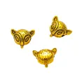 Vintage Fuchs-Anhänger aus Goldlegierung für DIY-Schmuck und handgemachte Armbänder - Altgold
