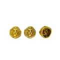 Antikgoldene Löwenkopf-Zwischenperlen für DIY-Schmuck mit detaillierter Mähnenstruktur - Altgold