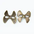Colgantes de máscara de mariposa de bronce vintage para accesorios de joyería DIY - Bronce Antiguo
