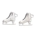 Detalle de los dijes de patines de aleación plateada vintage para creación de joyas - Plata Antigua
