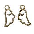 Vintage style antique bronze zinc alloy wing pendants for DIY jewelry making accessories - Antique Bronze