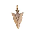 Colgante vintage de bronce con cabeza de águila y flecha para creación de joyería DIY - Bronce Antiguo