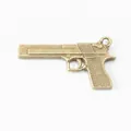 Bronze alloy desert eagle pistol charm pendant for DIY jewelry and keychain making - Antique Bronze