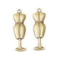Vintage bronzen mannequin hangers voor DIY sieraden met een retro legering afwerking - Antiek Brons