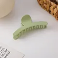 Grote haarklem in mat avocadogroen met antislip matte afwerking voor dames en meisjes - Groen
