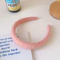 Sweet pink mesh sponge headband with pleated texture and stylish high top design - Pink Plaid
