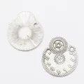 Colgante vintage de engranaje de reloj en aleación de plata antigua para joyas DIY - Plata antigua