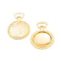 Vintage 19mm gold alloy clock base pendant for DIY jewelry making and round settings - Gold