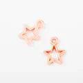 Roségouden zinklegering ster hangers voor DIY sieraden maken en ketting knutselen - Roségoud
