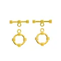 Vintage-Stil Goldlegierung OT-Knebelverschlüsse Set für DIY Schmuck Ketten und Armbänder - Gold