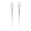 Vintage silver zinc alloy bookmark pendants with hollow diamond top and embossed patterns - Silver