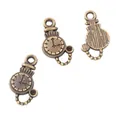 Colgantes de reloj vintage de aleación de zinc para accesorios de joyería DIY - Sin Diamante de Imitación / Bronce Antiguo