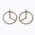 Retro bronze alloy clock gear pendants with steampunk hollow design on white background - Antique Bronze