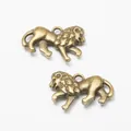 Antike Bronze Löwen-Anhänger aus Zinklegierung für DIY Halsketten und Armbänder - Antikbronze