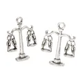 Pendentifs balance vintage en alliage de zinc pour bijoux DIY et accessoires de collier - Argent antique