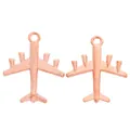 Ciondoli aereo vintage in lega di zinco oro rosa per creazione gioielli fai da te - 27*22mm / Oro rosa